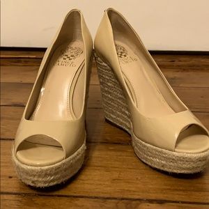 Vince Camuto Nude Platform Espadrille